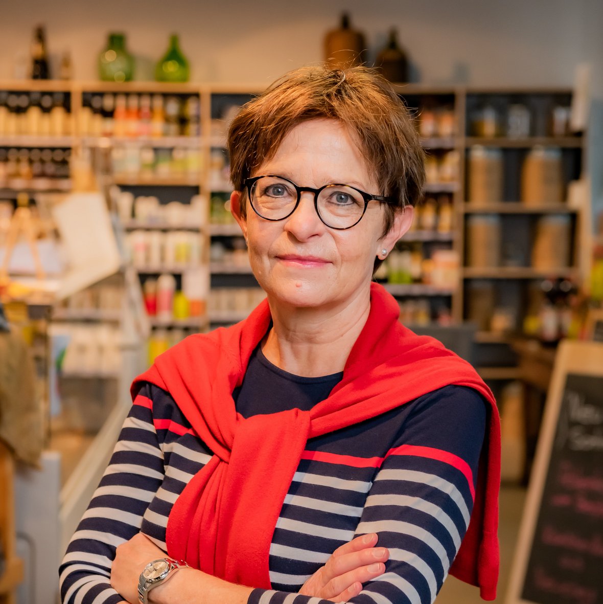 Portrait Brigitte Luetscher Dorfladen Frauenkappelen